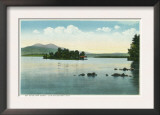 Lake Winnipesaukee, Maine - Lake View of the Belknap Mountains Poster Lake Winnipesaukee, Maine - Lake View of the Belknap Mountains Poster