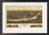 Chippewa Falls, Wisconsin - Panoramic Map Prints