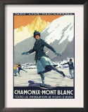 Chamonix Mont-Blanc, France - Ice Skating Posters