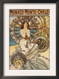 Monte Carlo, Monaco - Woman with Feathers Art