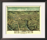 Paris, Kentucky - Panoramic Map Posters