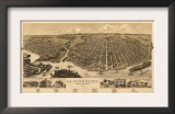 La Crosse, Wisconsin - Panoramic Map Posters