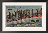 Lakeside, Ohio - Lake Erie Poster Lakeside, Ohio - Lake Erie Poster