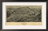 Keystone, West Virginia - Panoramic Map Poster