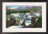 Lake Placid, New York - Ski Jumper Takes off from the Olympic Ski Hill Posters