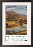 North Wales, England - Conway Valley Scene British Railways Poster Art