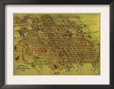 Erie, Pennsylvania - Panoramic Map Prints