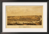 Fredericksburg, Virginia - Panoramic Map Posters