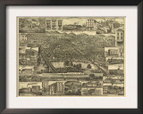 Reading, Pennsylvania - Panoramic Map Prints