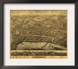 Middletown, Connecticut - Panoramic Map Posters