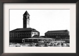 Spokane, Washington - Exterior View of Great Northern and Union Depots Art