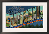 Palm Springs, California - Large Letter Scenes Posters