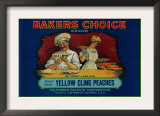 Bakers Choice Peach Label - San Francisco, CA Posters