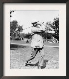 Golfer Ted Ray Swinging a Club Photograph Prints