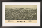 Weston, West Virginia - Panoramic Map Posters