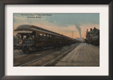 Spokane, WA - View of N. Pacific Train & Depot Prints