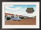 Exterior View of Avalon Motel - Fresno, CA Art