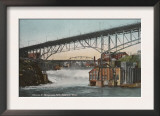 Spokane, Washington - Monroe Street Bridge and Falls Print