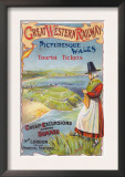 Great Western Railray Promo Tours to Wales from London - Wales, England Prints