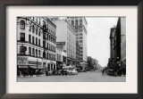 View of City Street, Exterior View of Sherwood Building - Spokane, WA Posters
