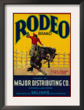 Rodeo Vegetable Label - Salinas, CA Prints