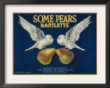 Some Pears Pear Crate Label - Napa, CA Posters