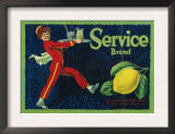 Service Lemon Label - La Habra, CA Prints
