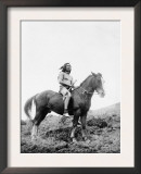 Nez Perce Indian on Horseback Edward Curtis Photograph Prints