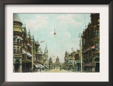 View of Mariposa Street Facing City Hall - Fresno, CA Prints