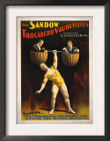 The Sandow Trocadero Vaudevilles Weightlifting Poster Poster