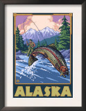 Alaska - Fly Fishing Scene Prints