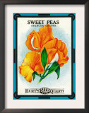 Sweet Peas Seed Packet Prints