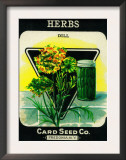 Herbs Seed Packet Posters