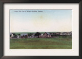 Aerial View of the Town - Sharon Springs, KS Posters