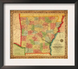 Arkansas - Panoramic Map Prints