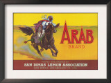 Arab Lemon Label - San Dimas, CA Prints