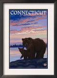 Connecticut - Bear and Cub Prints