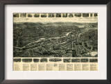 Ansonia, Connecticut - Panoramic Map - Ansonia, CT Prints