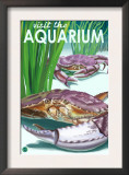 Visit the Aquarium, Dungeness Crab Scene Print