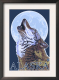 Alaska, Howling Wolf Prints