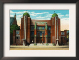 Peoria, Illinois, Exterior View of the AAONMS Mohammed Temple Print
