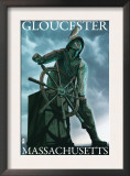 Gloucester, Massachusetts, Fisherman's Memorial Scene Prints