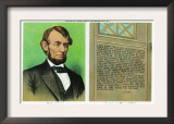Hodgenville, Kentucky, Lincoln Farm, Portrait of Lincoln and Inscription in Memorial Hall Posters