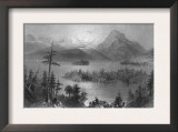 Magog, Quebec, Canada, Panoramic View of Lake Memphremagog and Owl's Head Art