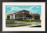 Peoria, Illinois, Exterior View of the New High School Building Posters