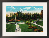 Peoria, Illinois, Glen Oak Park View of the Sunken Garden Prints