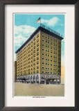 Peoria, Illinois, Exterior View of the Jefferson Hotel Poster