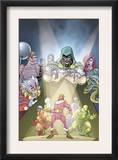 Doctor Doom And The Masters Of Evil 2 Cover: Dr. Doom, Princess Python, Clown and Baron Zemo Prints by Karl Kerschl