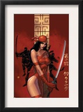 Elektra The Hand 1 Cover: Elektra Fighting Prints by Bill Sienkiewicz