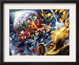 Nova Annual 1 Group: Thor, Vision, Iron Man, Captain America and Dr. Doom Print by Wellinton Alves